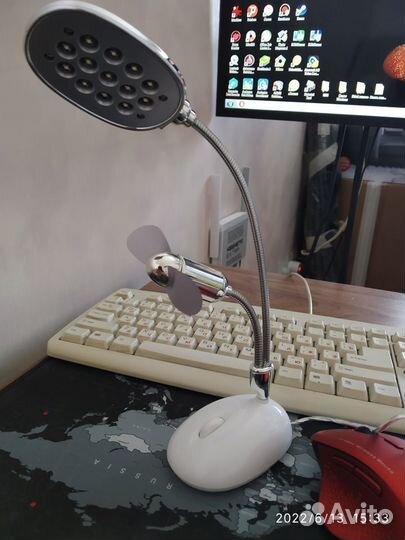 USB лампа с вентилятором