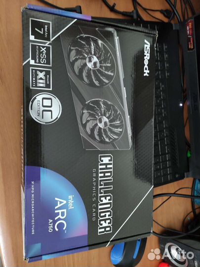 Intel Arc a750 в исполнении Asrock challenger OC