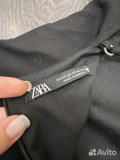 Стильное платье zara черное