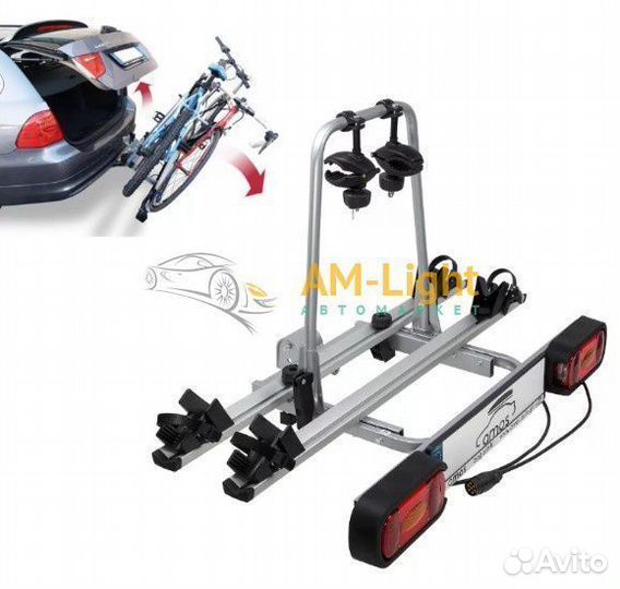 Багажник для велосипеда Amos Giro 2 на фаркоп, 45