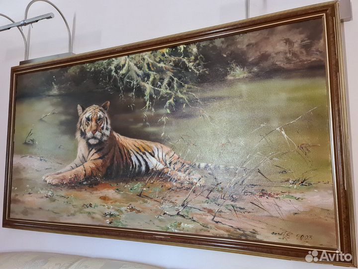 Картина маслом Тигр