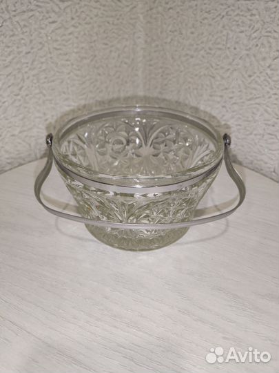 Конфетница с ручкой СССР