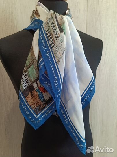 Платок натуральный Китайский шелк Лондон новый