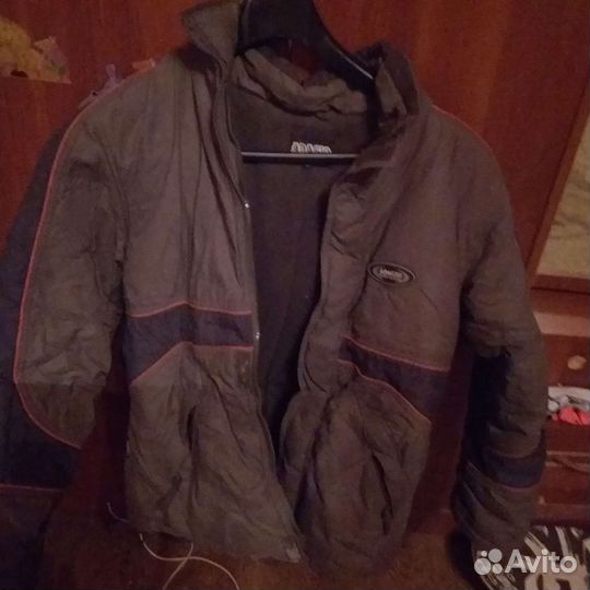 Куртка зимняя р.158 с капюшоном теплая,Германия