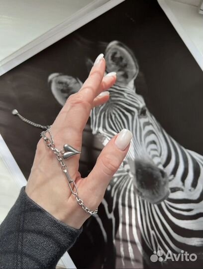 Чокер сердце, колье украшение на шею подвеска