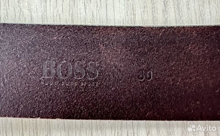 Ремень кожаный boss