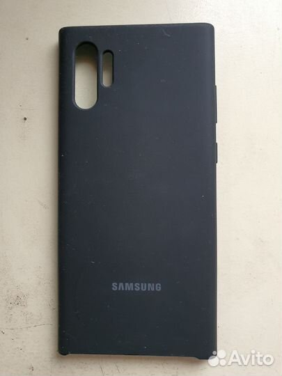 Чехол кожаный оригинал на Samsung Note 10+ Новый