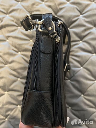 Барсетка натуральная кожа