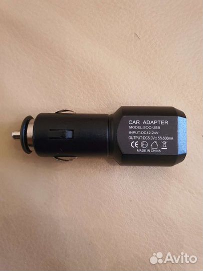 Автомобильный адаптер с 1 USB портом