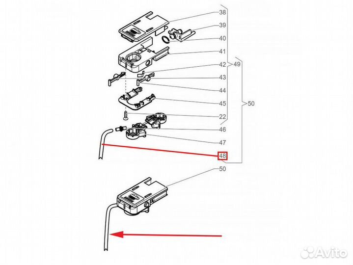 Трубка силиконовая капучинатора Saeco Aulika