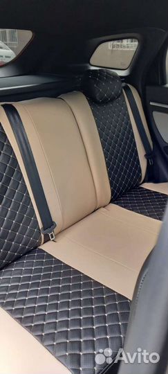 Чехлы Лада Веста бежевый Оксфорд экокожа