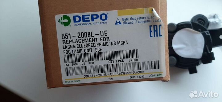 Противотуманная фара Renault