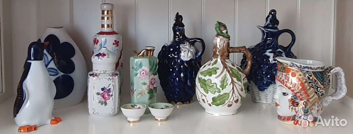 Штофы. Графины. Чайницы. СССР