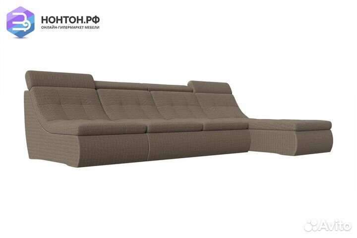 Диван угловой дельфин Холидей люкс корфу коричневы