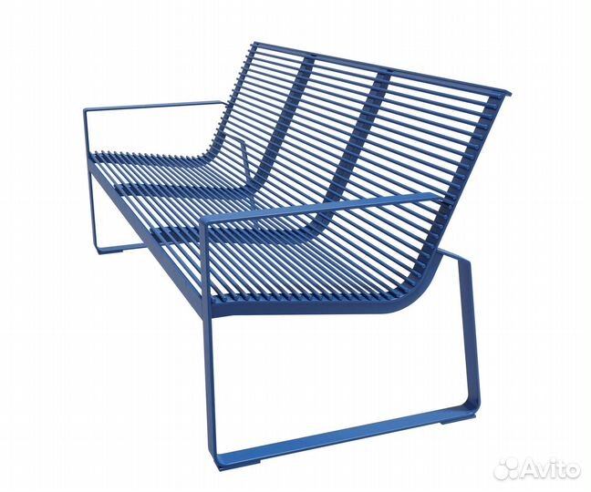 Скамейка стальная «Глория» Лиственница