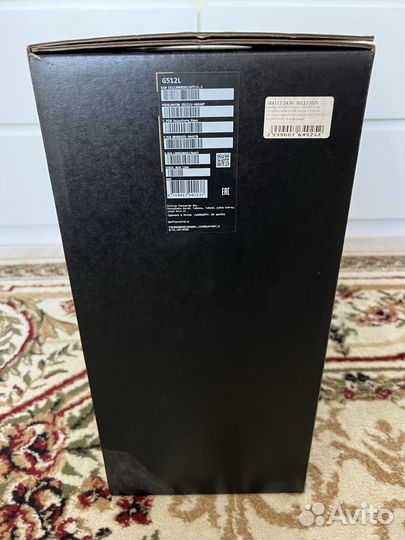 Наружная коробка от Asus ROG G512LV-HN248T
