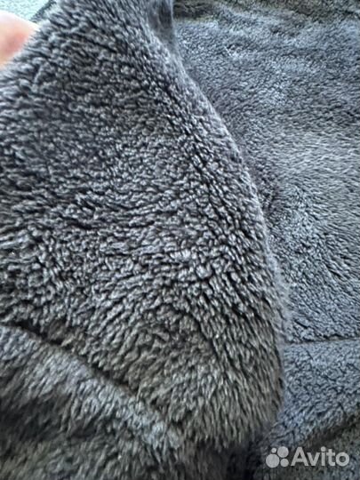 Худи черный плюшевый