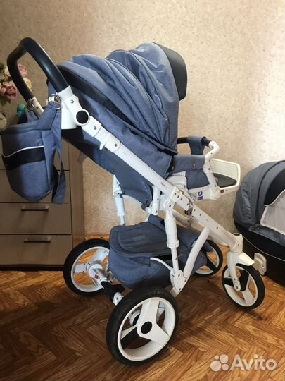 Коляска 2 в 1 adamex monte carbon