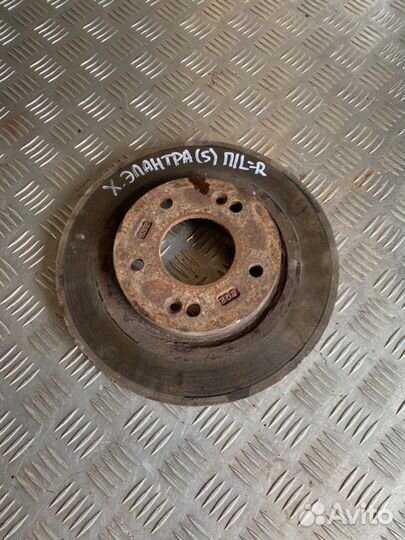 Тормозной диск передний Hyundai Elantra HD G4FC