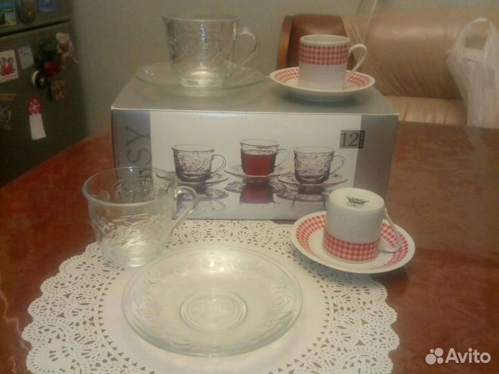 Чайные и кофейные пары новые в коробках