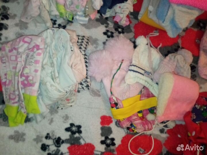 Детские вещи пакетом от 0 до года для девочки