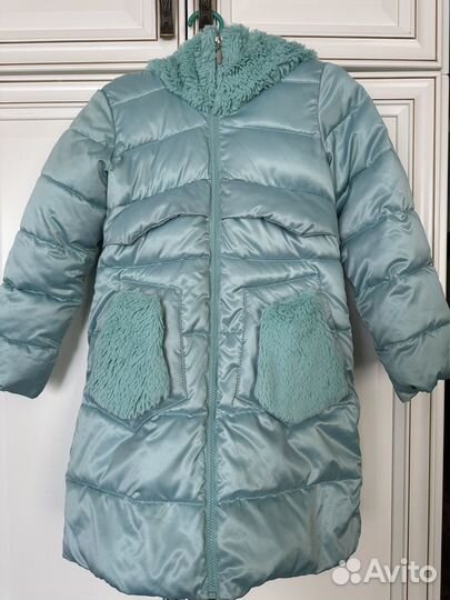 Пуховик на девочку 128