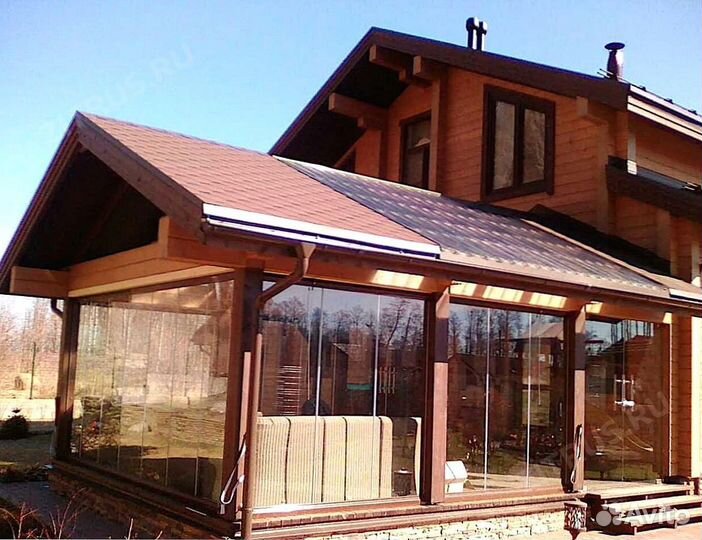 Безрамное остекление панорамное террас