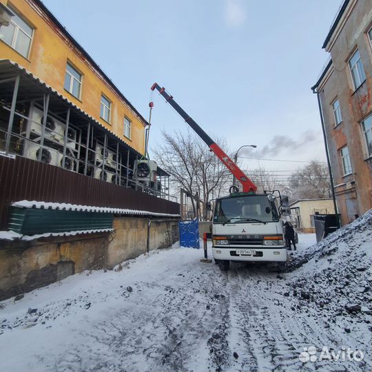 Аренда и услуги манипулятора, стрела 3 т, 13 м, борт 5 т