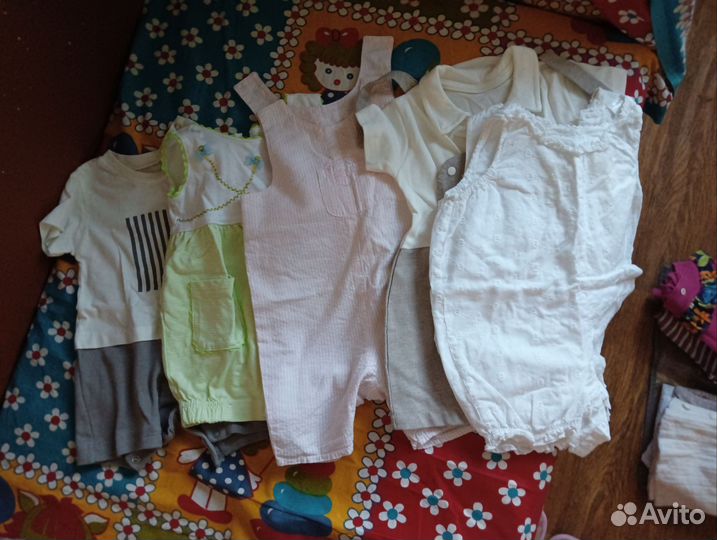 Вещи пакетом на девочку от 0 до 7мес