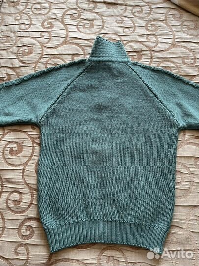 Кардиган кофта на молнии 100 % шерсть