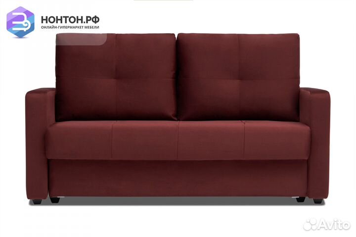 Диван шагающая еврокнижка Вита бордовый