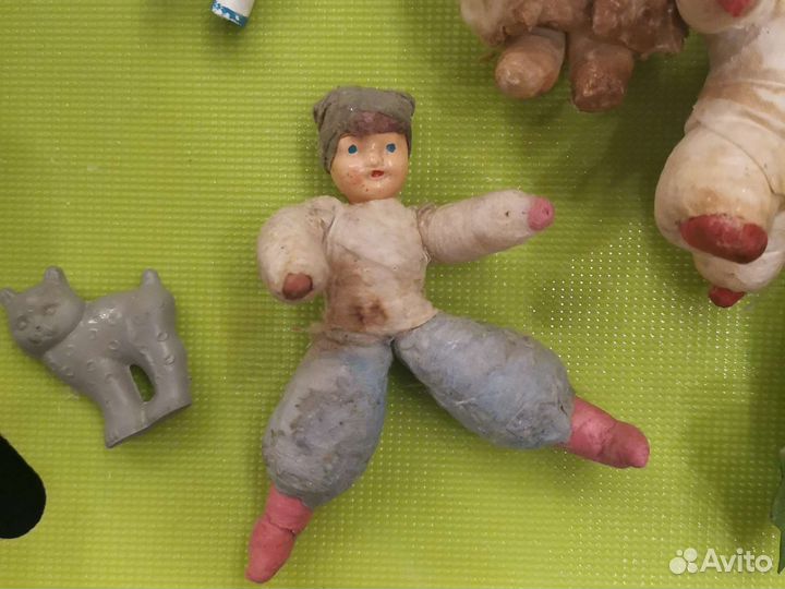Ватные елочные игрушки СССР