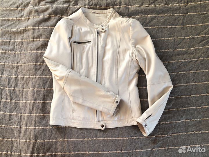 Куртка кожаная 40 naf naf