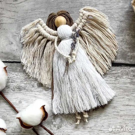 Куколка ангел макраме