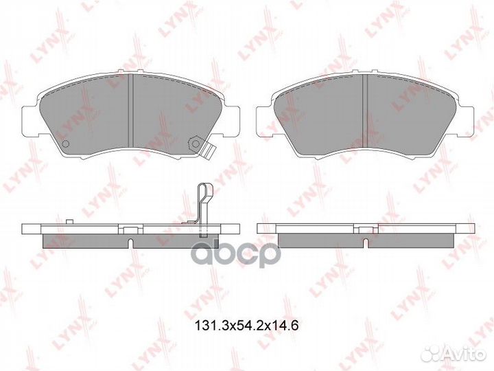 Колодки тормозные дисковые перед BD3407 LYN