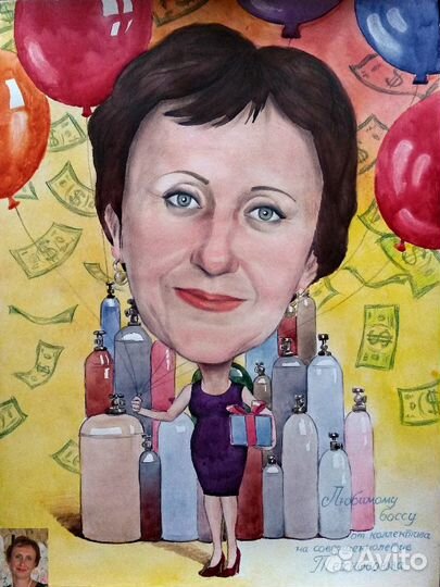 Портреты и шаржи на заказ