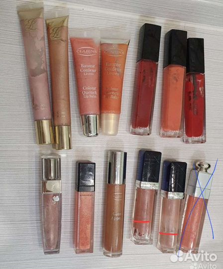 Блеск для губ Chanel, Dior, givenchy, lancome