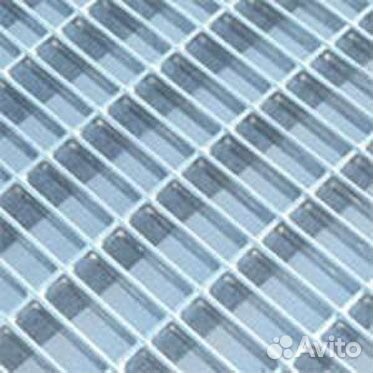 Уличная оцинкованная решетка на вход