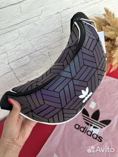 Рефлективная поясная сумка adidas хамелеон