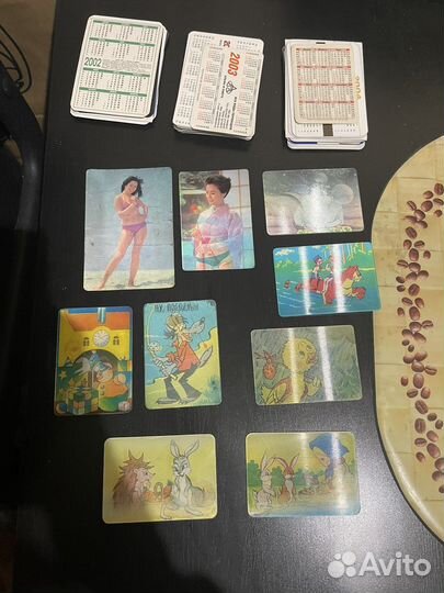 Календарики (обычные и переливные) 1968-2004г.г