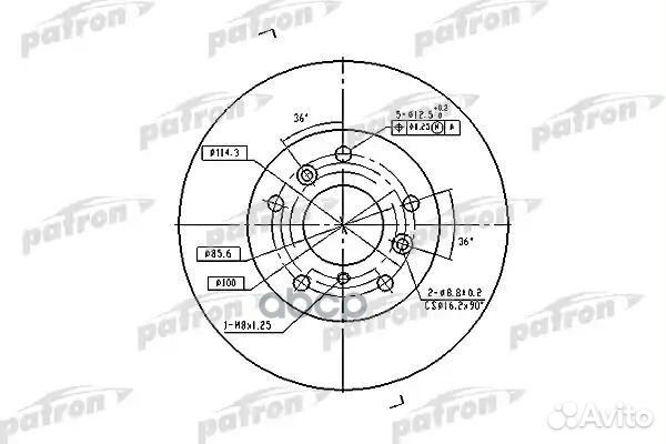 Диск тормозной передн ford USA: probe I 88-93
