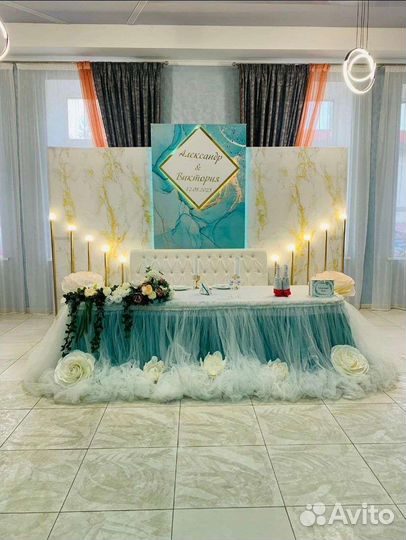 Декор свадьбы, оформление