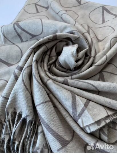 Палантин кашемир двусторонний зимний