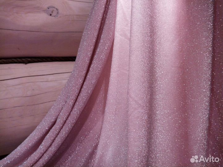 Трикотаж шайн цвет пудра