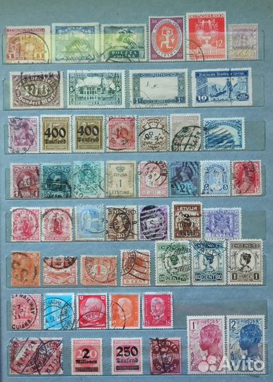 50 разных иностранных марок до 1945 года