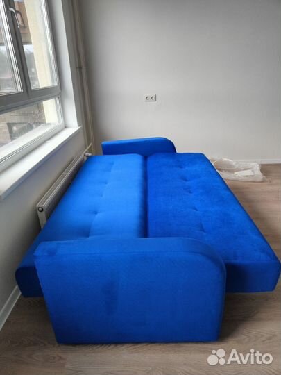 Диван книжка Лондон Люкс синий