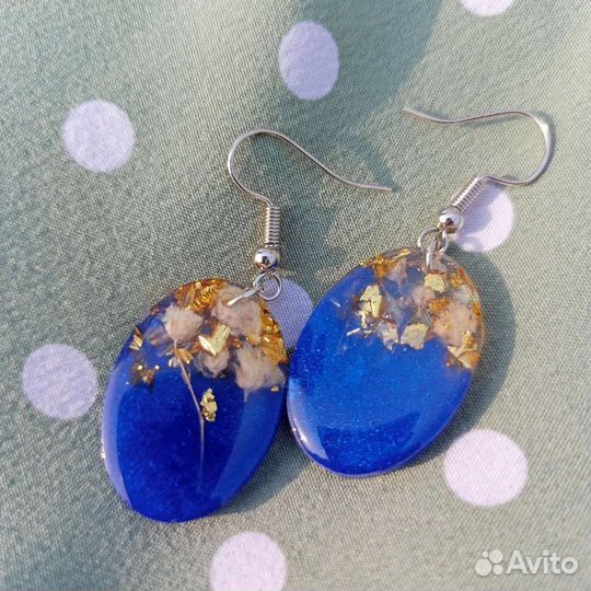 Серьги из эпоксидной смолы