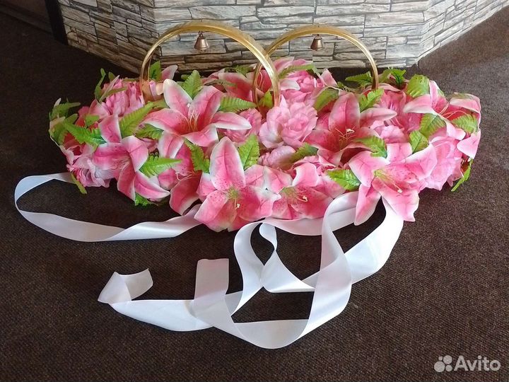 Свадебный букет на машину