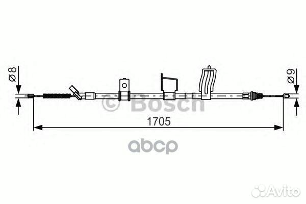 Трос ручного тормоза 1987482339 Bosch