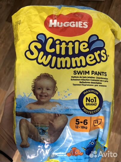 Трусики для плавания huggies 12-18 кг